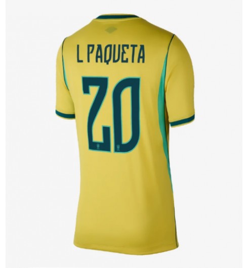 Brazílie Lucas Paqueta #20 Domácí Dres pro Dámské MS 2026 Krátký Rukáv Brazílie Lucas Paqueta #20 Domácí Dres pro Dámské MS 2026 Krátký Rukáv